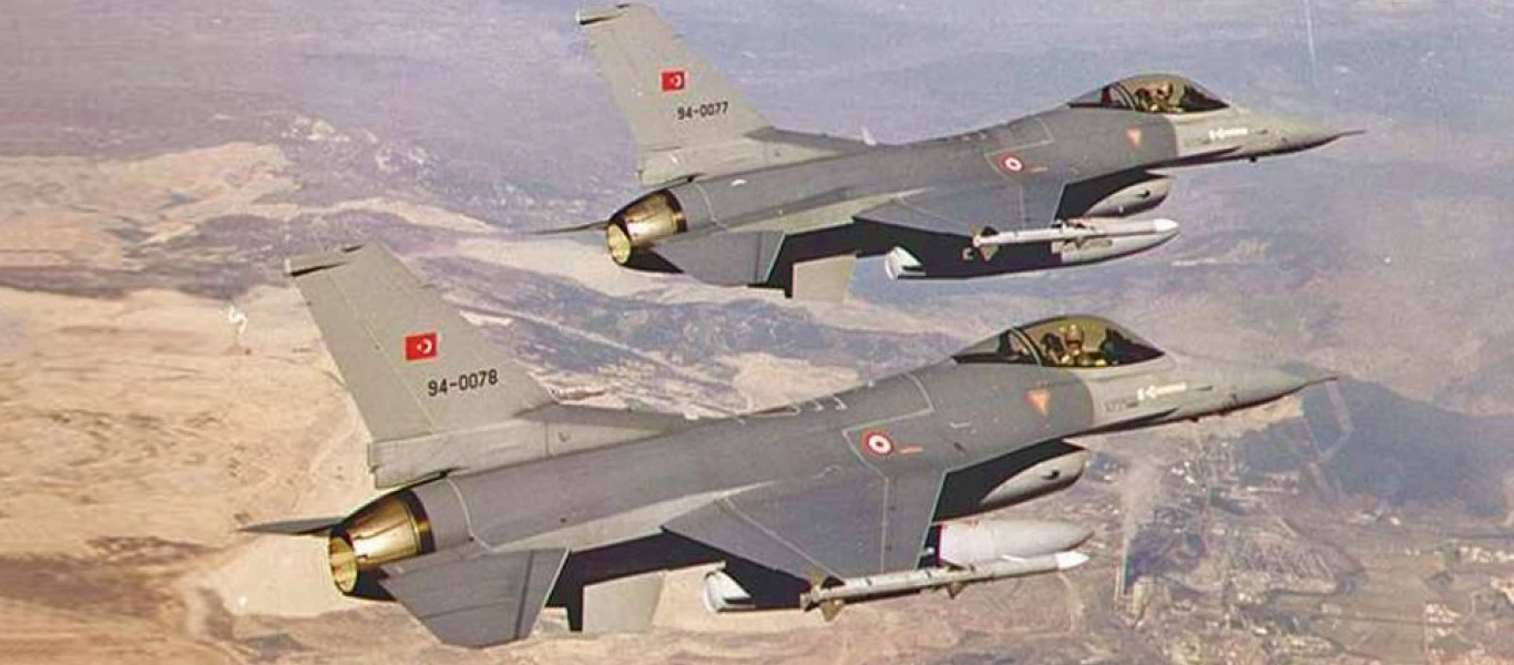 Τουρκικά μαχητικά F-16 πέταξαν πάνω από Οινούσσες και Παναγιά